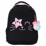 Ранец, спинка эргономичная, 2 отделения, 37*29*17 см, ERGO First, Котик, КОКОС, 230352