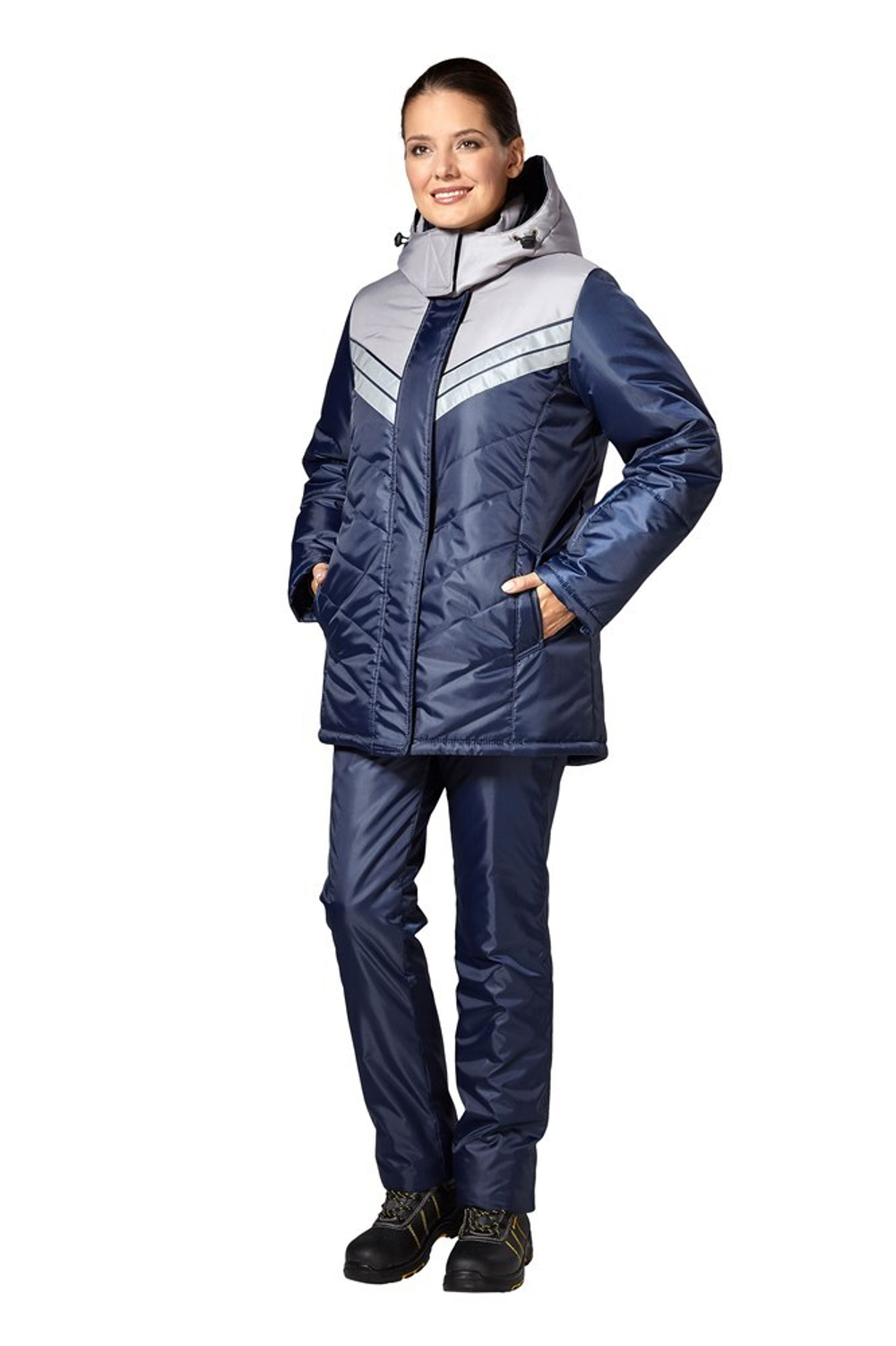 Куртка "Эребус NEW" т.синий/серый (женская) ПОД ЗАКАЗ