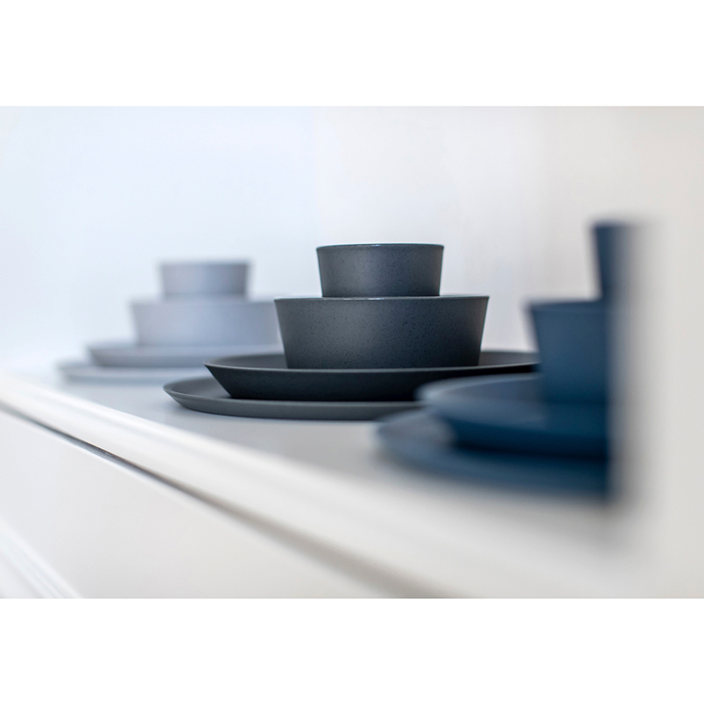 Тарелка connect, organic, D25,5 см, темно-серая