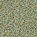 Японский бисер TOHO Round 15/0 (№952), окрашенный изнутри прозрачный