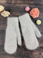 Варежки зимние теплые пушистые ангора