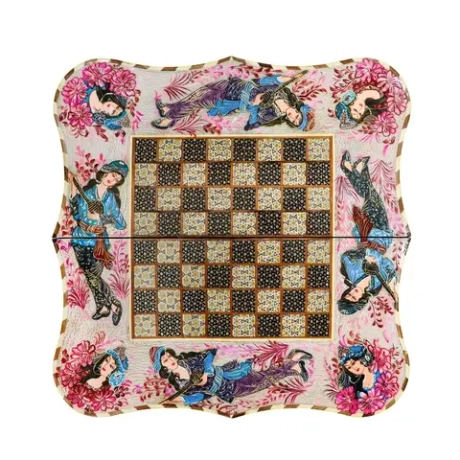 Шахматы и нарды хатам кари Далбари 567 ручная работа Иран