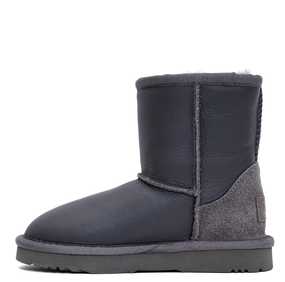 Ugg Kids Classic Short Metallic Grey