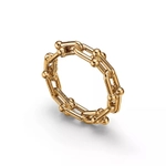 Кольцо из жёлтого золота 18k,Tiffany 💠Hard Wear micro