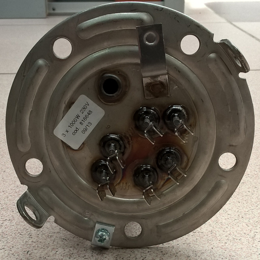 816648 вид  фланца тэна водонагревателя Аристон