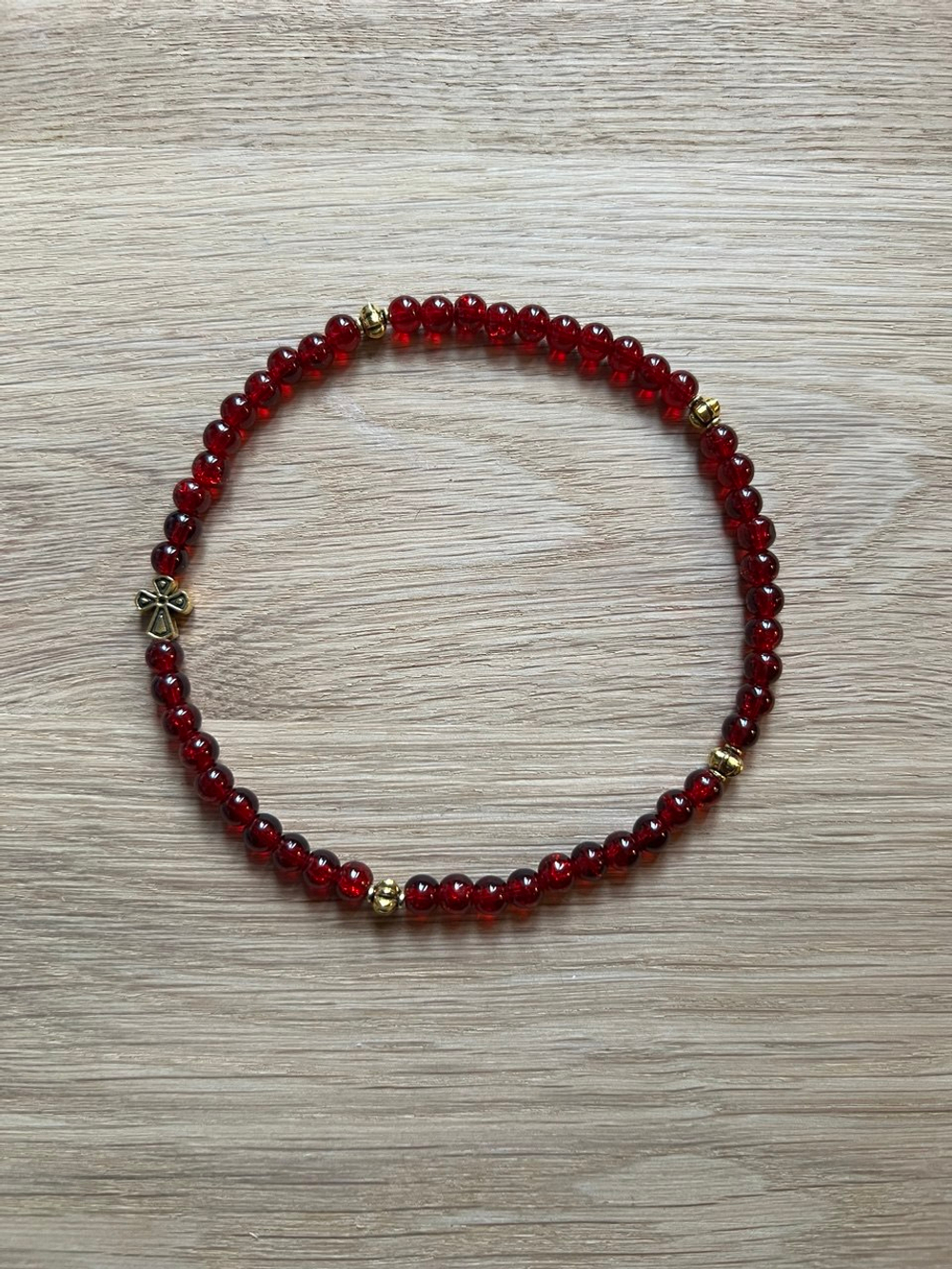 Чётки "Гранатовый цвет" 50 бусин