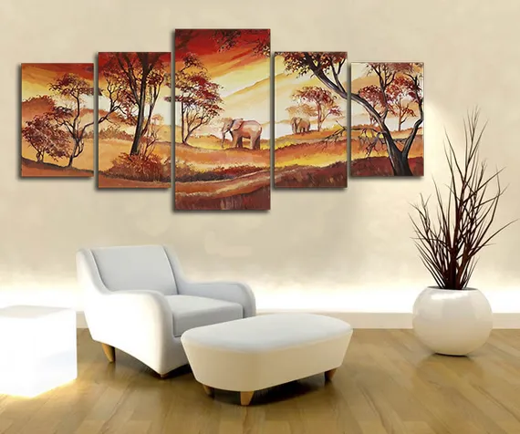 Модульная картина "Два слона"