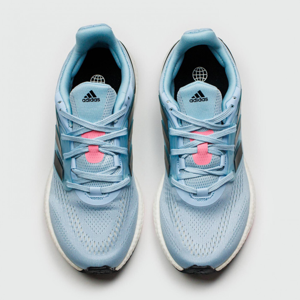 кроссовки Adidas Pureboost 22 Blue Black Str. Wmns HQ1459