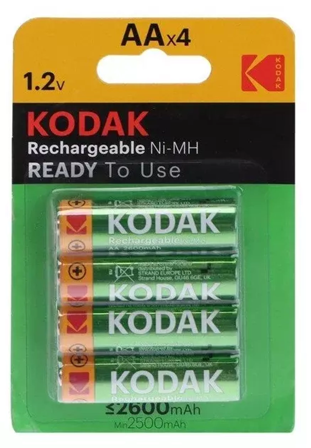 Аккумулятор Kodak AA/R6 2600mAh Ni-MH BL4