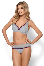 Бюстгальтер пуш-ап Aurora на косточках (Размер: 70E) (Цвет: серый)