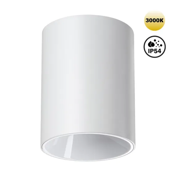 359420 OVER NT24 376 белый Светильник накладной влагозащищённый IP54 LED 15W 170-265V 3000К 1350Лм RECTE