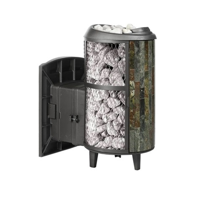 Печь банная «Атмосфера L» с комбинированная сетка-ламель «Жадеит»