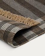 Коврик Barani из полипропилена коричневого и чёрного цвета 60 x 90 см
