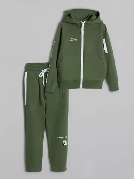 Зеленый спортивный костюм для мальчика в школу