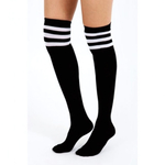 Женские гольфы ROSYLAND Clothing One Size (Цвет: черный с белым)