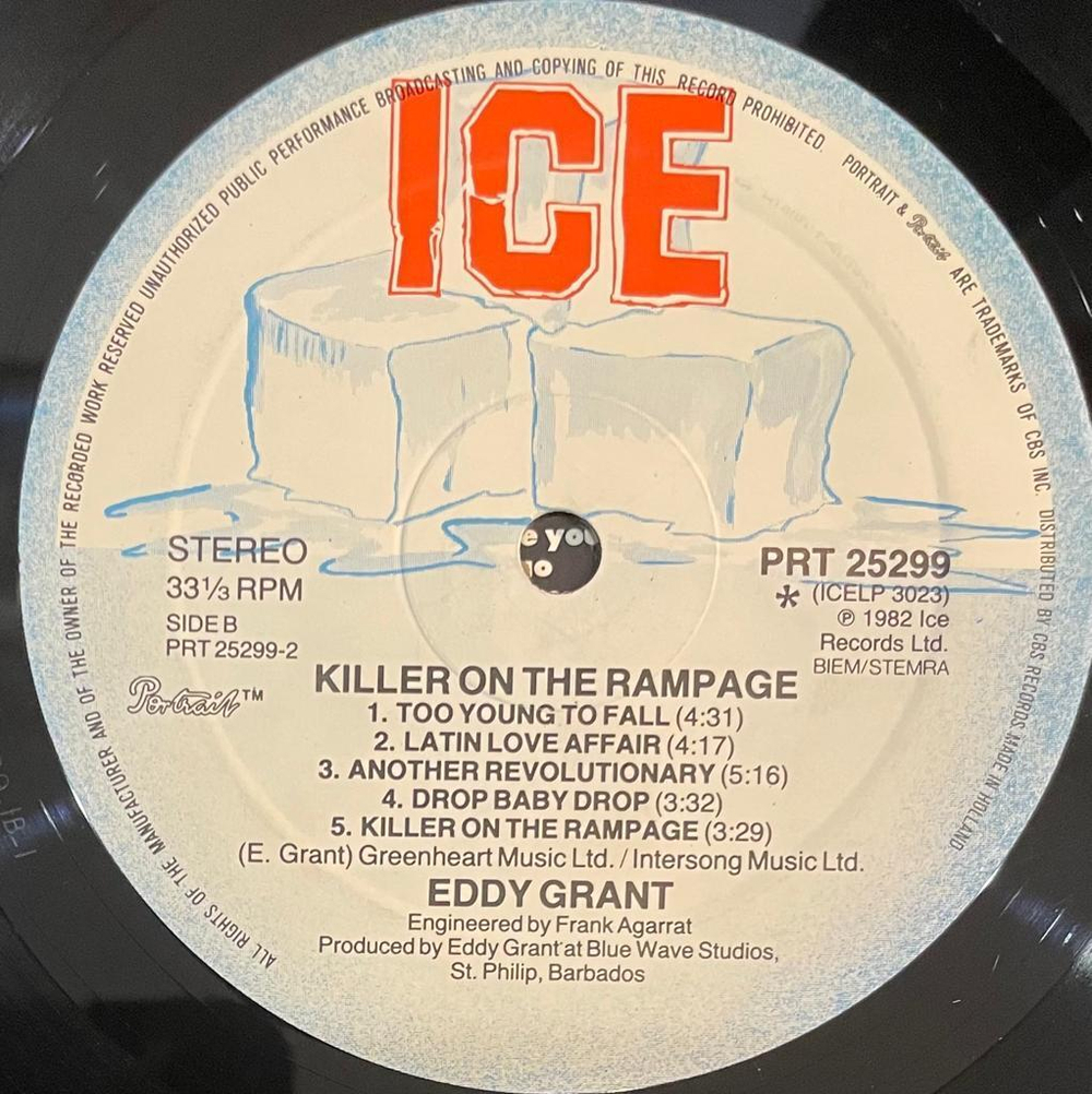 Eddy Grant - Killer On The Rampage (Голландия 1982г.)