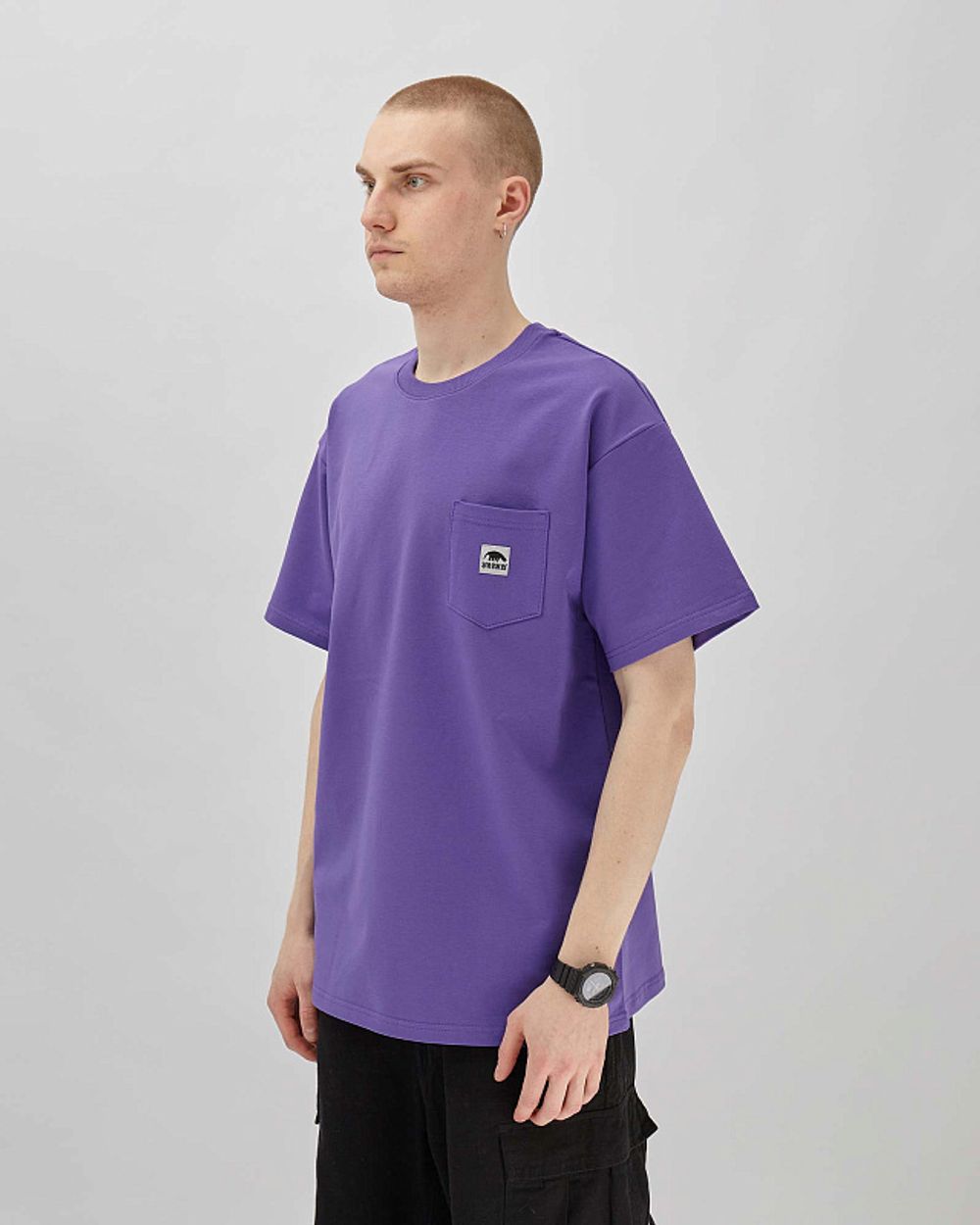 Футболка ANTEATER Phat Pocket 217 Фиолетовая