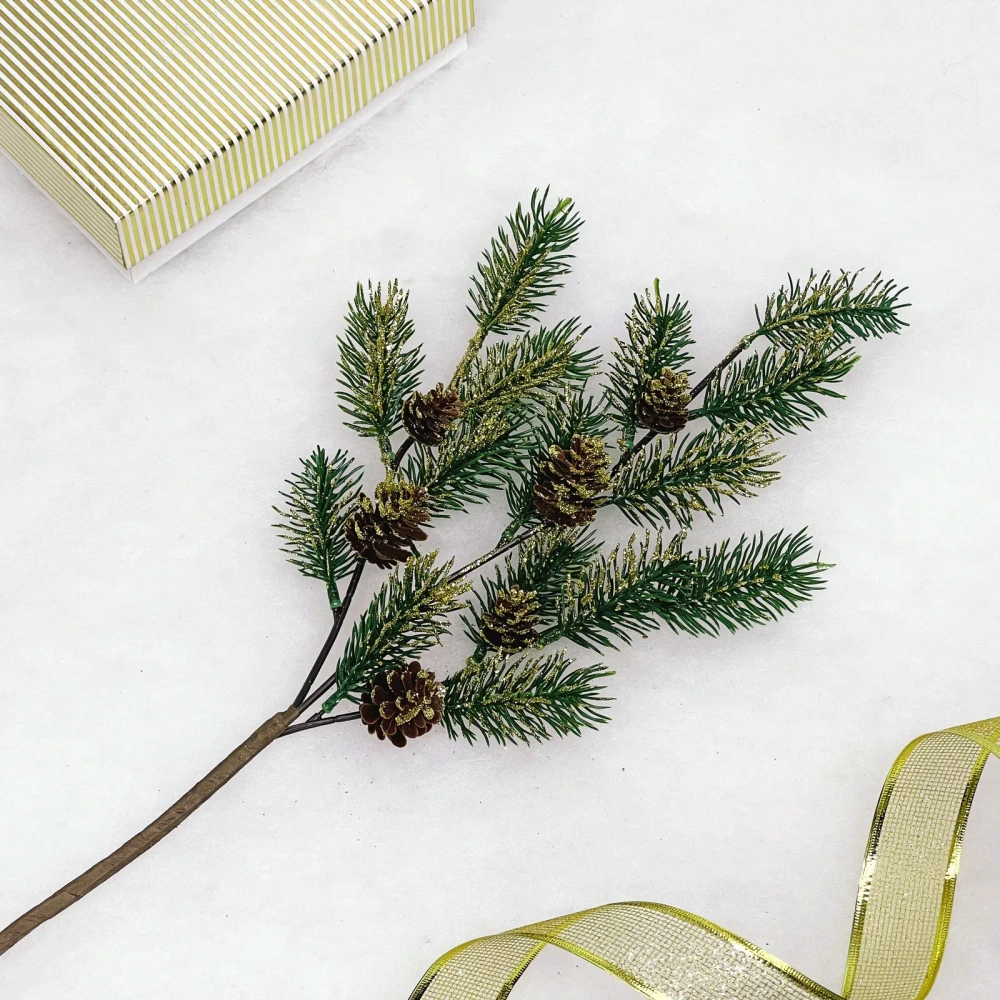 Ветка декоративная «Еловое чудо» 65 см