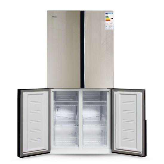 Холодильник Ginzzu NFK-500 Gold glass