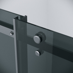 Душевой уголок Grossman Classic 120х80 120.K33.04.1280.21.10 профиль Черный матовый стекло тонированное