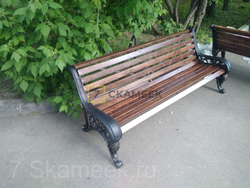 Скамейка парковая «Москва» (0,6 м термоясень)