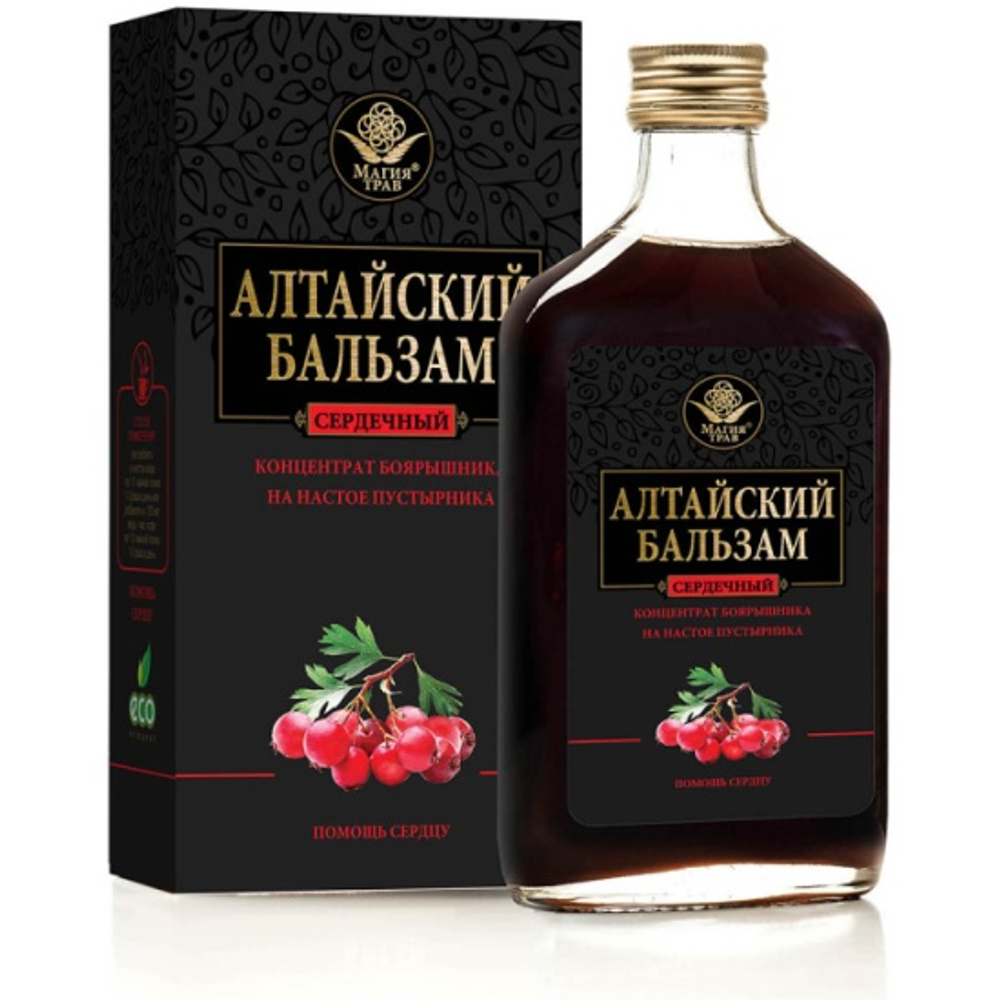 Бальзам Алтайский "Сердечный" Концентрат боярышника на настое пустырника. "МАГИЯ ТРАВ" 250мл.