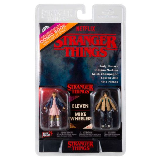 Фигурки McFarlane Stranger Things Action Figures Eleven and Mike Wheeler, 7 см / Фигурки по мотивам сериала "Очень странные дела"