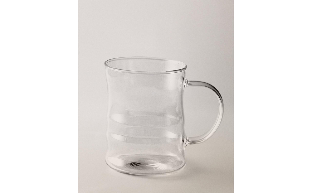 Zara Home чашка из боросиликатного стекла, цвет прозрачный, 11.8 см