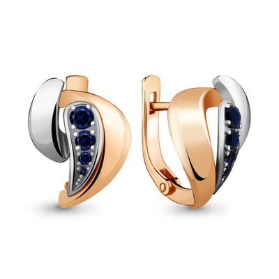 941982к Серьги из Золота с сапфирами из коллекции "Enigma"