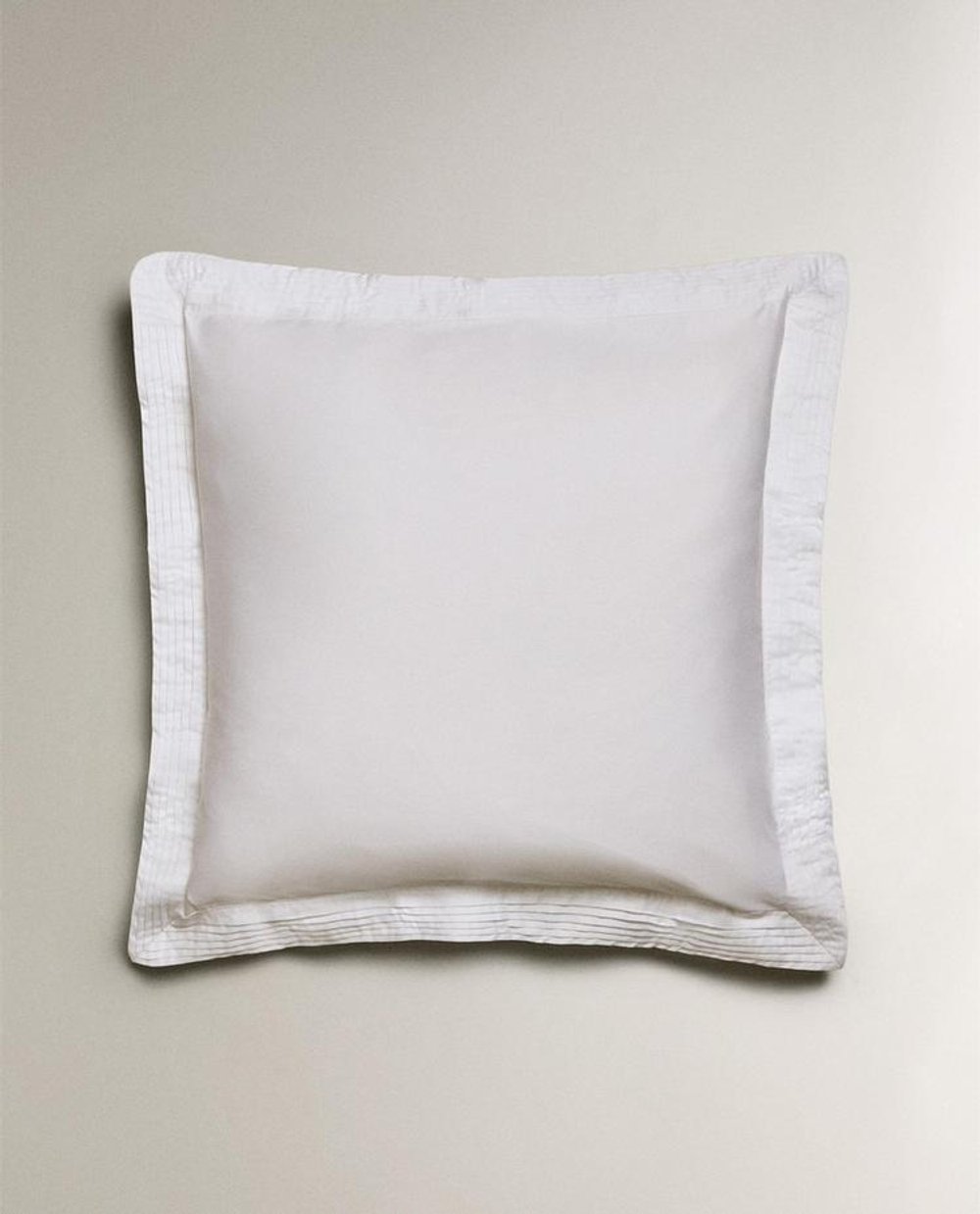 ZARA HOME (400 НИТЕЙ) НАВОЛОЧКА ИЗ ПЛОТНОГО САТИНА, БЕЛЫЙ