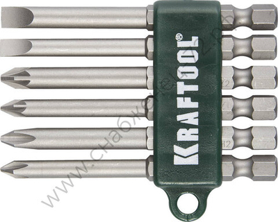 KRAFTOOL KraftMax 6 шт, Набор бит (26061-H6)