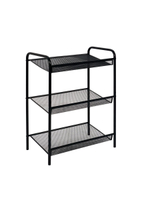 ПОДСТАВКА Д/ОБУВИ ЗМИ ЖЕНЕВА-13 ЧЕРНЫЙ 3-Х ПОЛОЧНАЯ Ж13Ч