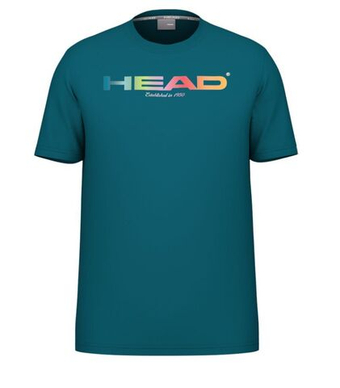Футболка для мальчика теннисная Head Jr Rainbow - Бирюзовый
