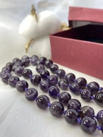 Бусы из натурального аметиста колье ожерелье