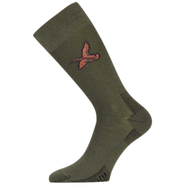 Носки Lasting LFSK-620 +15°C+30°C Удлинёные (Лето) cotton+polyamide, зеленый с рисунком -