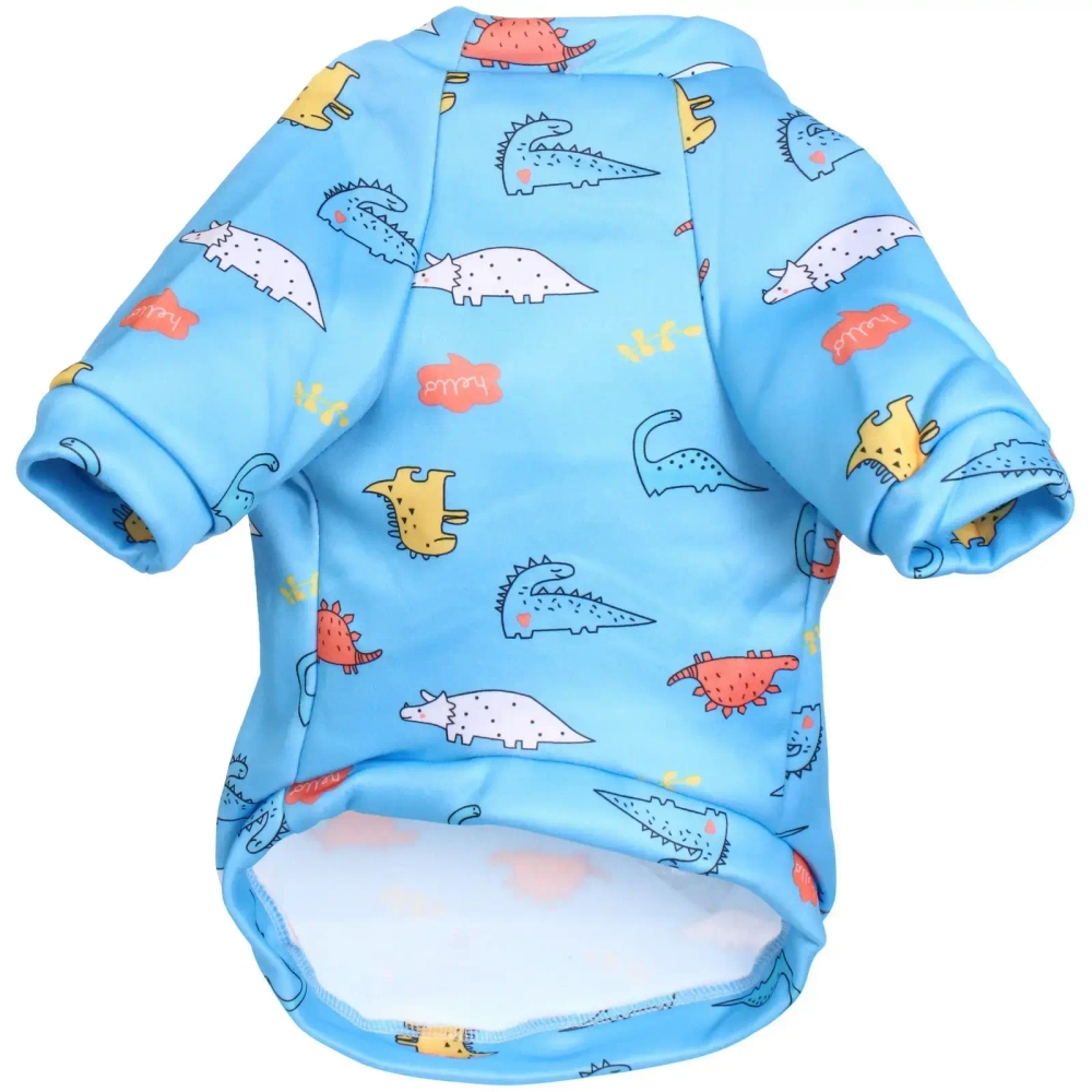 Кофта - толстовка для мелких пород собак «BRO Style», принт динозаврики, р XL