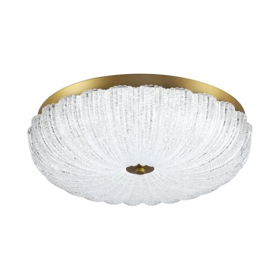 7719/48L PIKO LED SN 027 Светильник металл/стекло/прозрачный/золотой LED 48Вт 3000-6500K D400 IP20 пульт ДУ TESORO