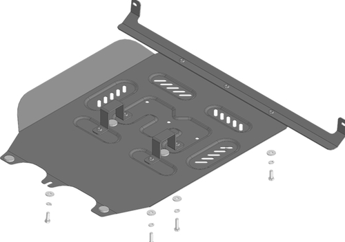 Защита стальная 2 мм двигателя и кпп для Dongfeng K39 2023- Motodor.78611