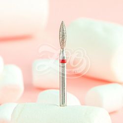 1315 Фреза алмазная пламя красная (мелкая зернистость) 2,55*9,1 мм