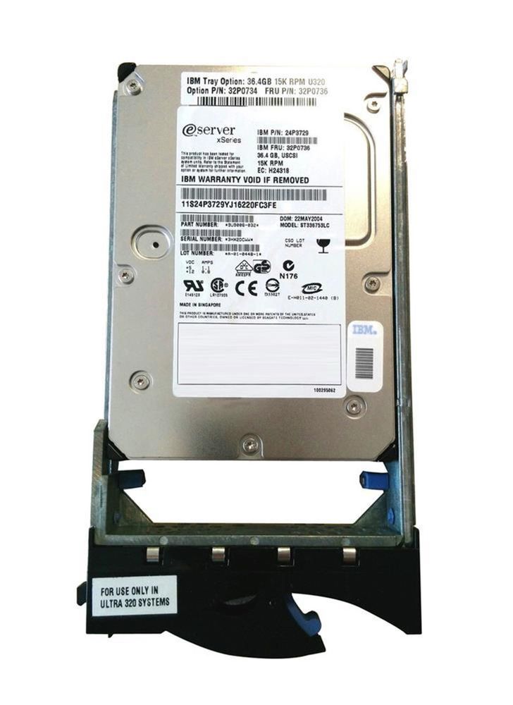Жесткий диск IBM 36,4Gb (U320/15000/8Mb) 80pin U320SCSI 24P3729