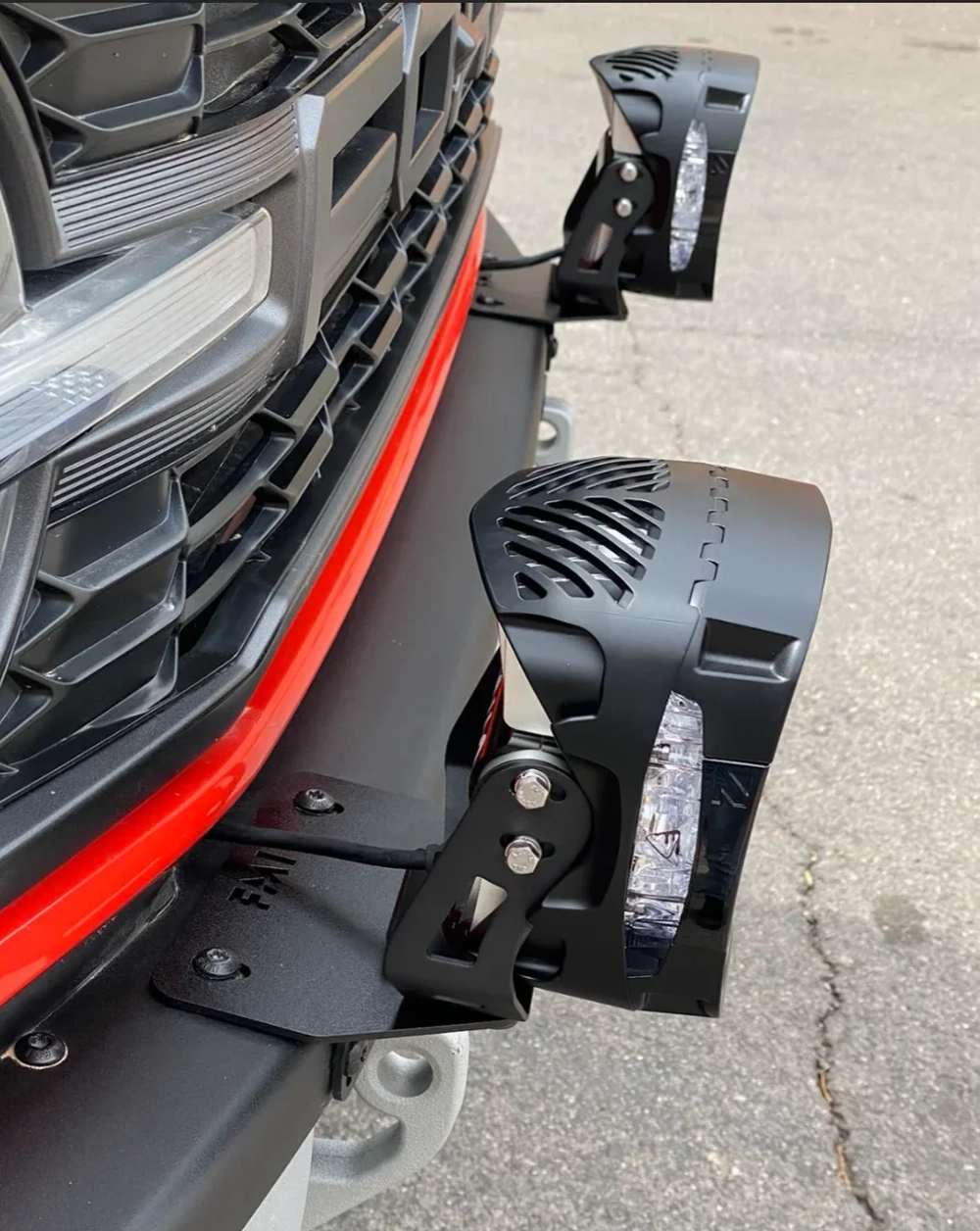 Кронштейны для крепления доп. фар на штатный бампер Bronco / Bronco Raptor 2021-2025 Форд Бронко Раптор