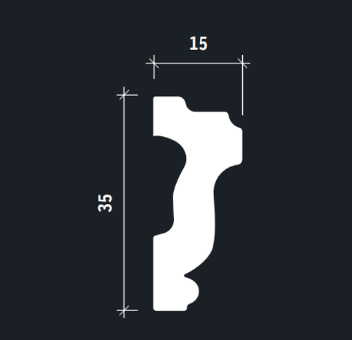 Европласт. МОЛДИНГ 1.51.386 (35*15*2000мм). Полиуретан.