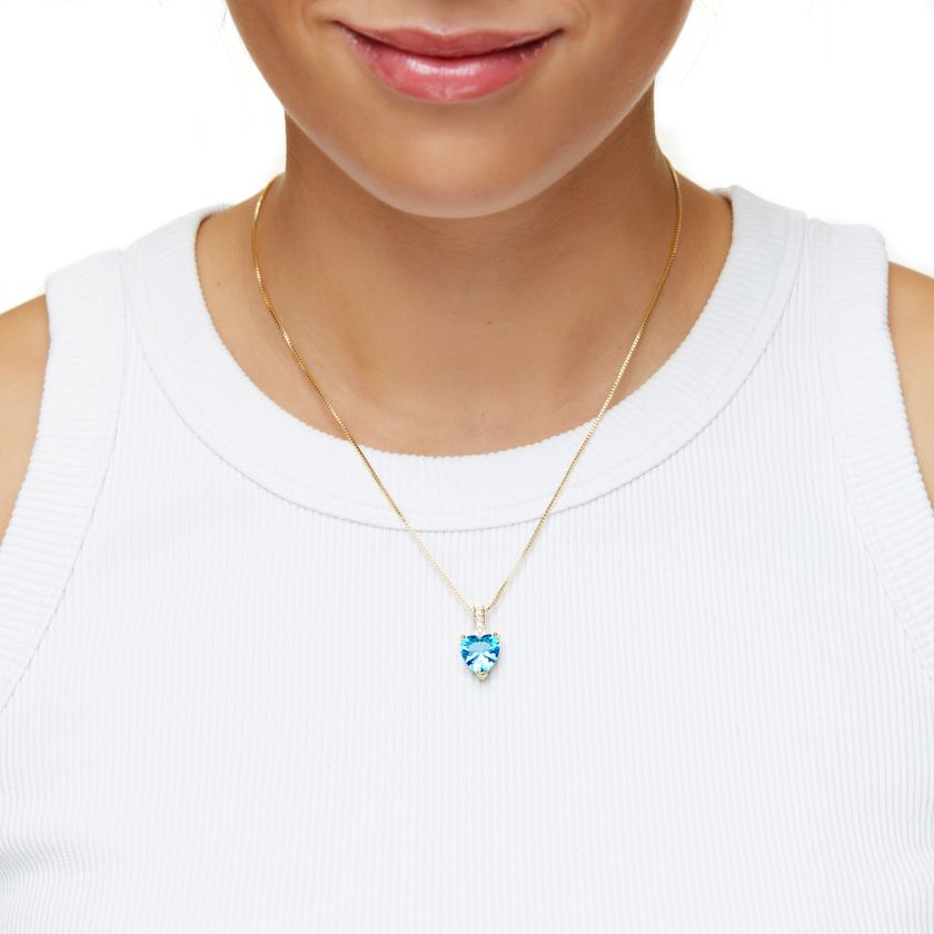 Колье Ледяное Сердце – Синее