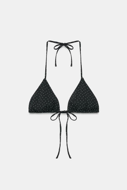 ZARA ТОП-БИКИНИ, КОРИЧНЕВЫЙ