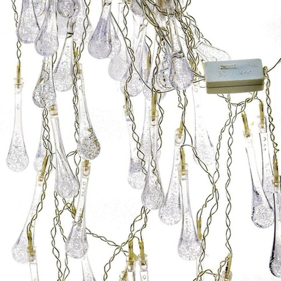 Электрогирлянда LED Бахрома цветная Сосульки 54 ламп, 2,5м, 1 р.м, прозрач.провод