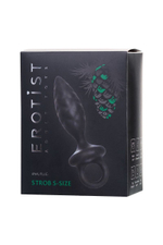 Черная анальная пробка Strob S - 11,7 см. (Цвет: черный)