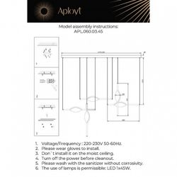 Подвесной светильник Aployt Krysia APL.060.03.45