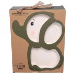 Набор детской посуды из бамбука 5 предметов «Слон»