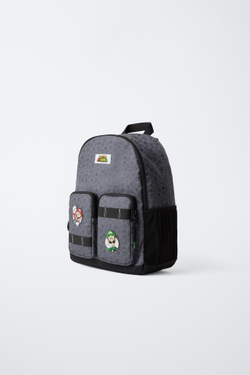 ZARA РЮКЗАК SUPER MARIO BROS ©, СЕРЫЙ