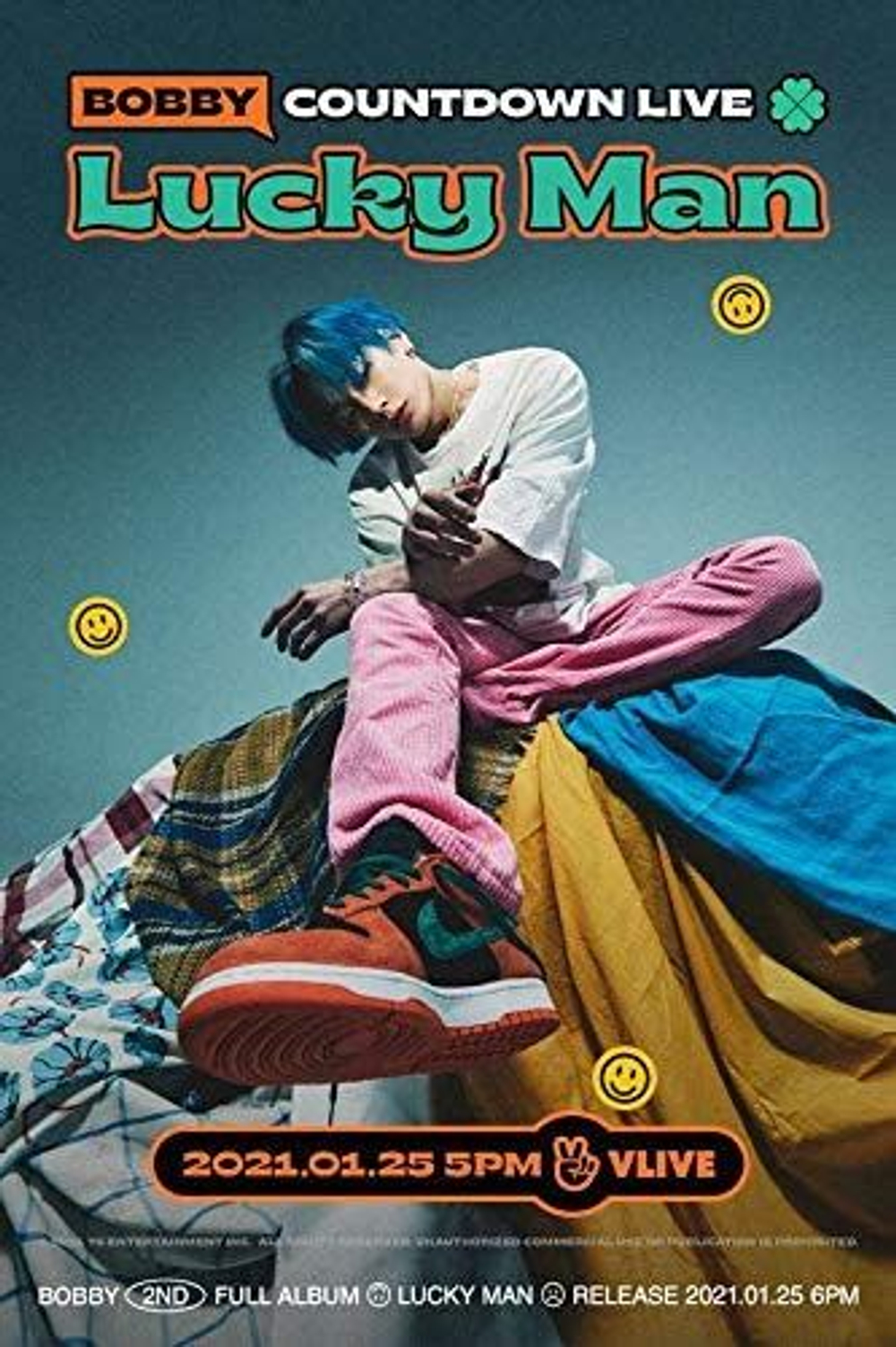 Альбом iKON Bobby - Lucky Man 2nd Album 2 Version SET